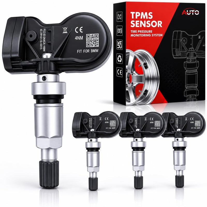 AUTO OCCASION 4Pack 315433MHZ Universal Programmed TPMS Sensor Tire Pressure Monitoring Sensors Compatible with All BMW Model - Image 2