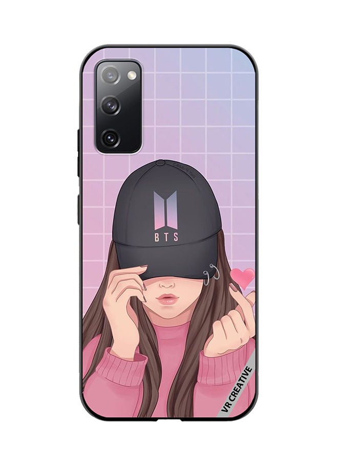 VR CREATIVE Protective Case Cover For Samsung Galaxy S20 FE 5G Bts Cap Girl Design Multicolour - Image 1