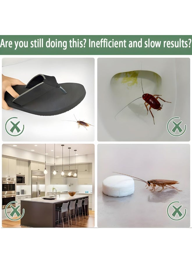 جرين ليف 50 Pcs cockroach powder - Cockroach Killer, Roach Gel Bait & Traps - Indoor Infestation Home and Outdoor Use - Image 3