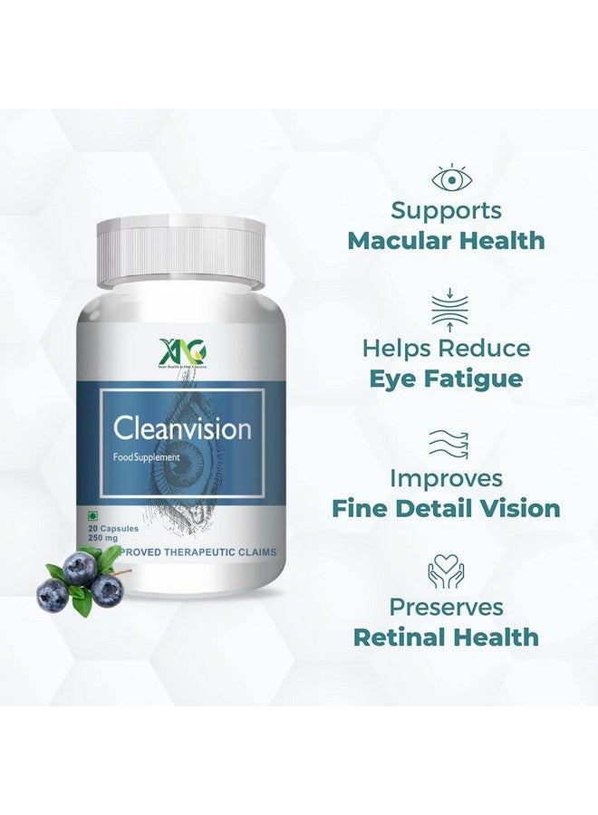 ANC مكمل العناية بالعين من ANC Clean Vision مع اللوتين والزياكسانثين لتحسين الرؤية، حماية من الضوء الأزرق والرقمي 20 كبسولة (عبوة من 1) - Image 3