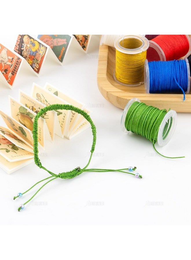 AUEAR 10 Color Nylon String Cord For Bracelet Jewelry Making Premium Chinese Knotting Nylon Cords Beading Thread For Kumihimo Braided Bracelets Dream Catcher Necklaces Macrame Craft Wind Chime  - Image 2