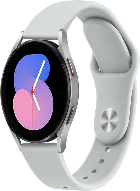 Wanme for Samsung Galaxy Watch 4/5 Bands 40mm 44mm, Galaxy Watch 5 Pro Band 45mm Women Men, 20mm Adjustable Soft Silicone Sport Strap Replacement Wristbands for Samsung Watch 4/5 Bands