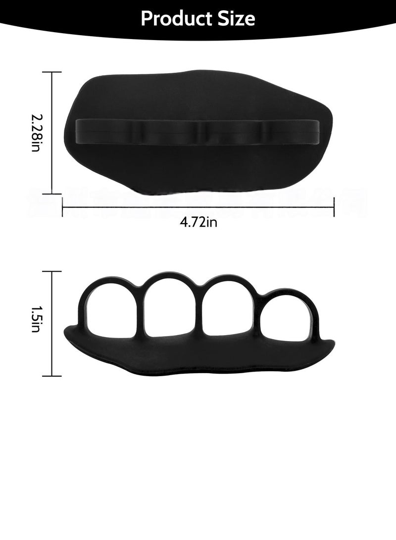 Rubber Fitness Grips Fingerless Exercise Grips Gym Grips - Ergonomic Rubber Hand Protection Gloves for Weightlifting, Pullups, Gym Training and Workouts for Men and Women - Image 3