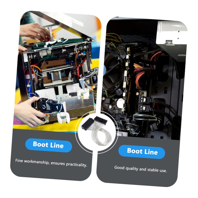 كابل تمديد الطاقة ATX 24 Pin من الذكر إلى الأنثى بطول 30 سم، اتصال آمن لحالات الكمبيوتر - Image 5