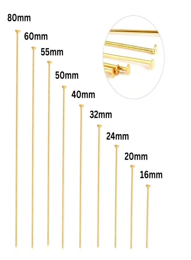 Satra Traders Head Pins for Jewelry Making DIY, Straight Head Pins Jewelry Making Pin Metal End Headpins for Craft Earring Bracelet Necklace Pendant Supplies | Size : 20mm | 100g | Nickle - Image 2