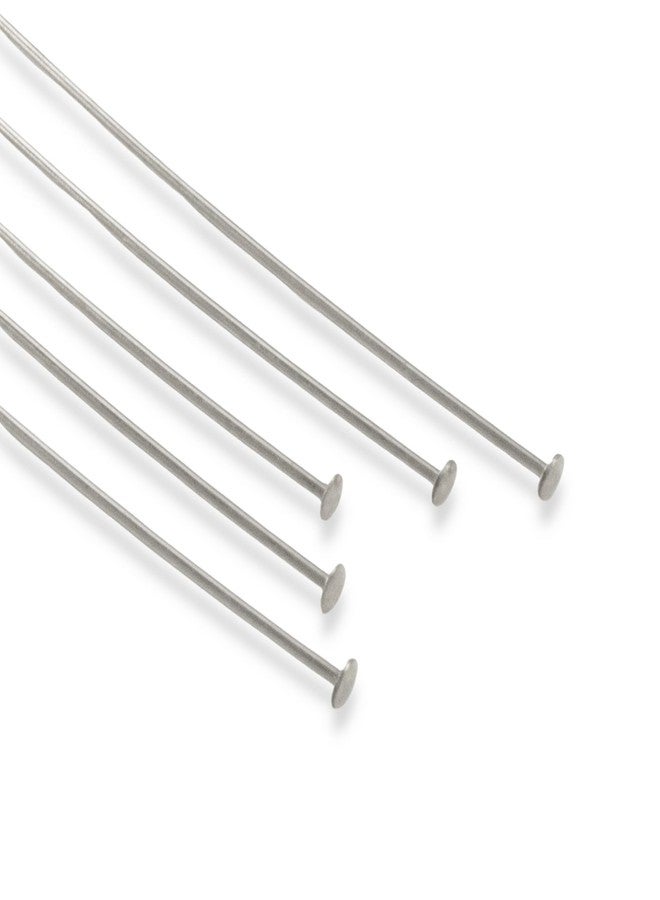 Satra Traders Head Pins for Jewelry Making DIY, Straight Head Pins Jewelry Making Pin Metal End Headpins for Craft Earring Bracelet Necklace Pendant Supplies | Size : 20mm | 100g | Nickle - Image 3