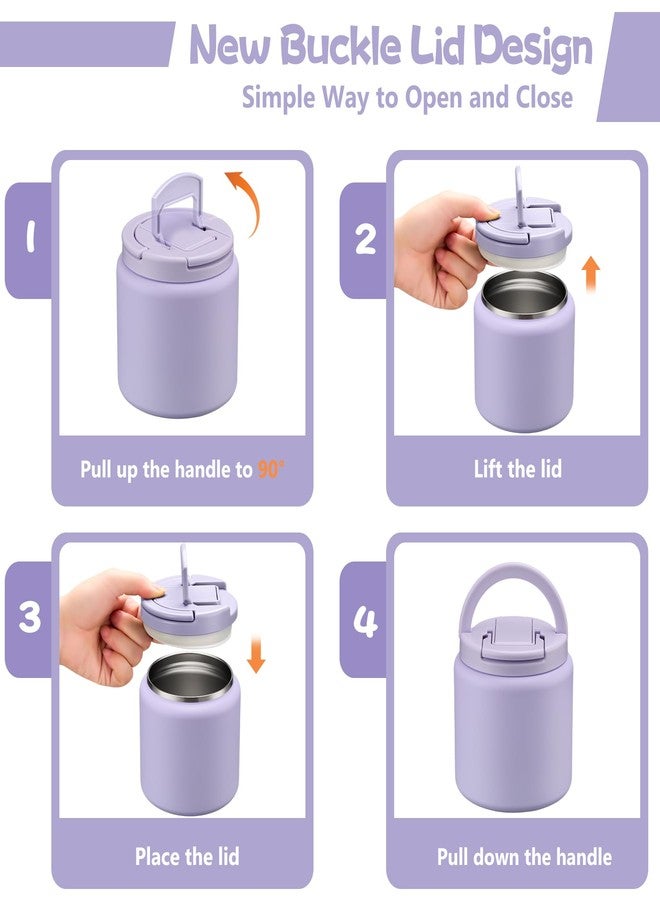 BABHAMNESS 26oz Soup Thermo for Hot Food Kids Insulated Vacuum Food Jar with Buckle Lid,Wide Mouth Leakproof Stainless Steel Lunch Container with Spoon-Purple - Image 4