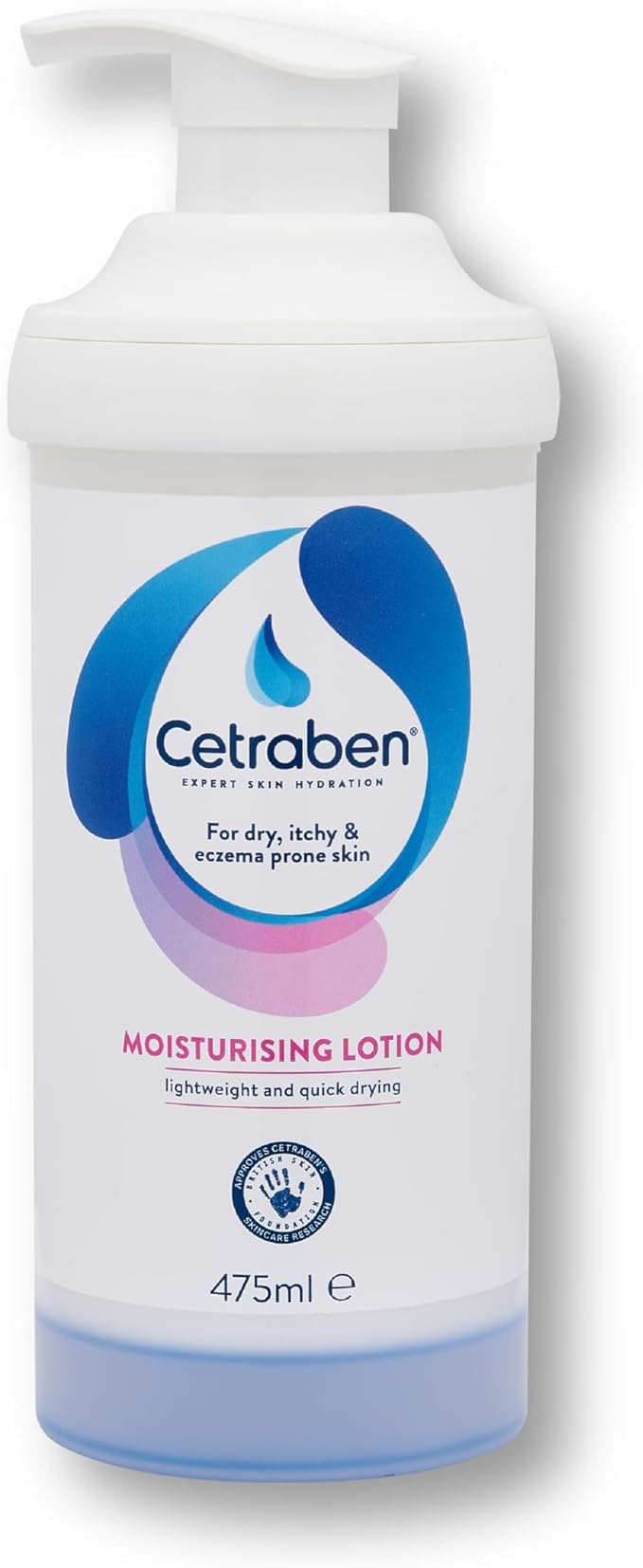 Cetraben Moisturising Lotion Dry Sensitive EczemaProne Skin Lightweight Quick Drying Soothes Protects Skin Daily Moisturiser Suitable for Adults Children Fragrance Free 1 x 475ml - Image 1