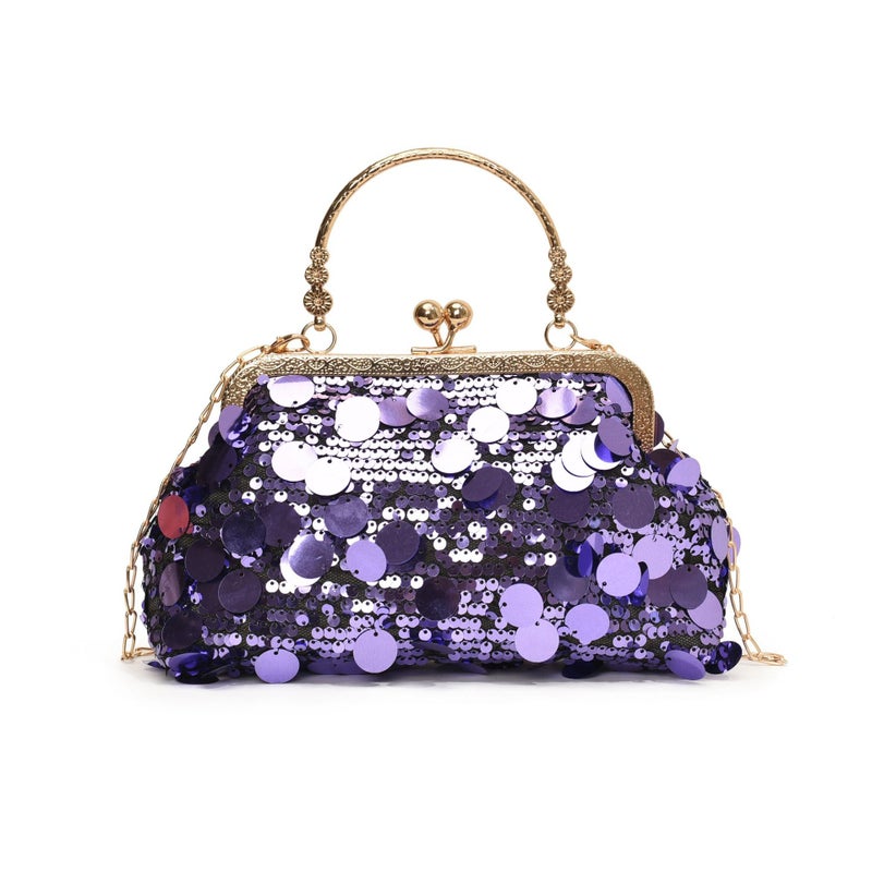 Evening Bag Evening Dress Handbag Sequin Dress Personalized E-Commerce Retro Wedding Bag Hand-Held Women'S Chain Bag - Image 1