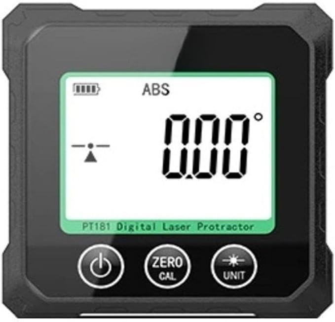 PT181 Digital Protractor Angle Finder 5 Side Magnetic Level Box Measuring Tool Green - Image 1