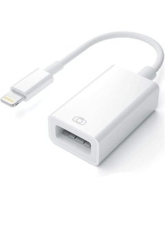 [Apple MFi Certified] Lightning to USB Camera Adapter for iPhone iPad, USB 3.0 OTG Data Sync Cable Adapter Compatible with iPhone 12 11 XS XR X 8 7 iPad to Card Reader Keyboard Mouse USB Flash Drive