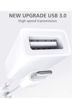 ELTRAZONE [Apple MFi Certified] Lightning to USB Camera Adapter for iPhone iPad, USB 3.0 OTG Data Sync Cable Adapter Compatible with iPhone 12 11 XS XR X 8 7 iPad to Card Reader Keyboard Mouse USB Flash Drive  - Image 2