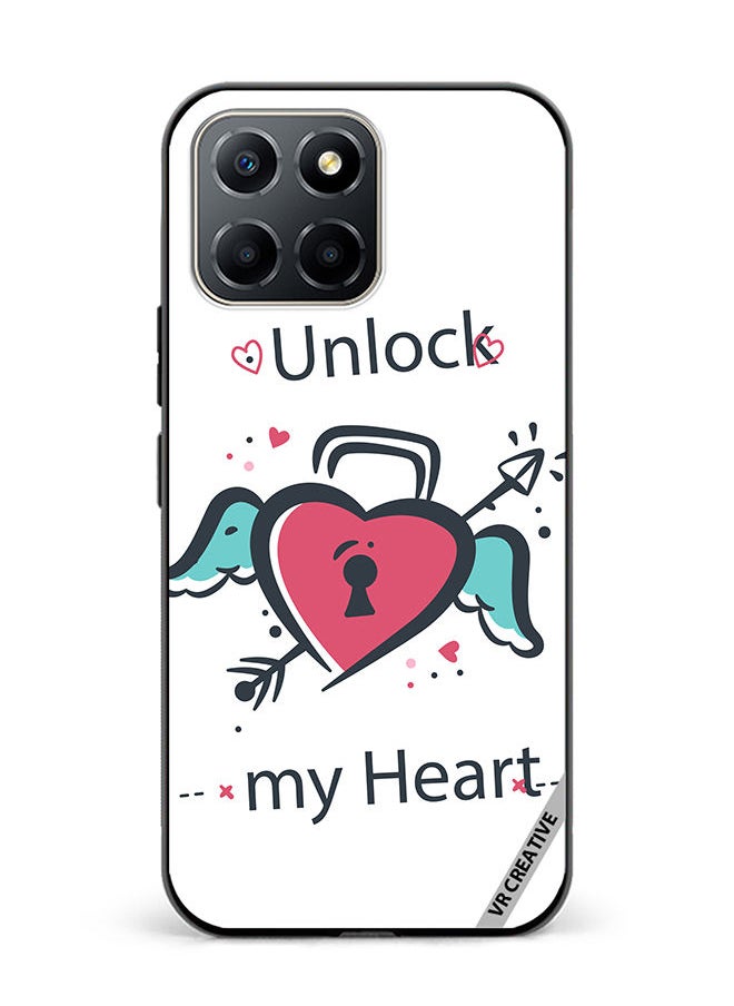 VR CREATIVE Protective Case Cover For Honor X6 Unlock My Heart Design Multicolour  - Image 1