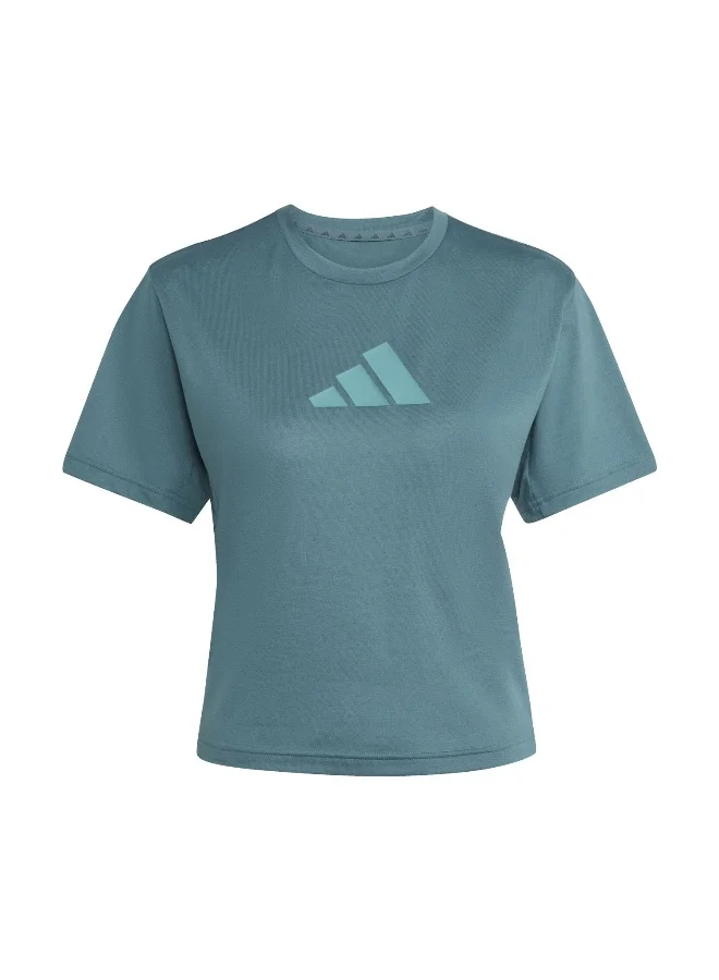 adidas We Bl Tee Green Training T-Shirts For Women XS