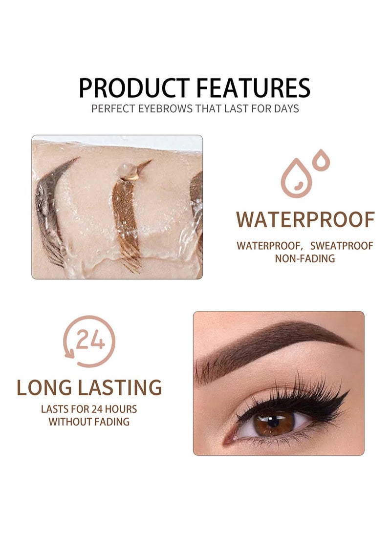 Handaiyan Eyebrow Pomade Waterproof Long Lasting Gel Cream Brow Pomades Soap Brow Kit Wax Dipbrow Pomade Dip Brows Styling Wet,Soft Smooth Enhancers Highly Pigmented Eyebrow Color With Eyebrow Brush For Eyebrow - Image 4
