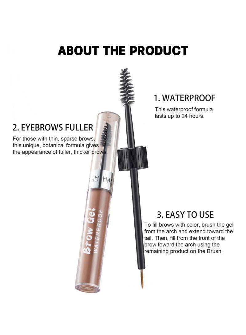 Handaiyan Eyebrow Pomade Waterproof Long Lasting Gel Cream Brow Pomades Soap Brow Kit Wax Dipbrow Pomade Dip Brows Styling Wet,Soft Smooth Enhancers Highly Pigmented Eyebrow Color With Eyebrow Brush For Eyebrow - Image 3