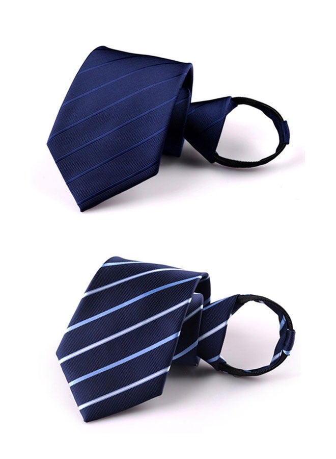 HAWAWA 4PCS Zipper Ties Set for Men Adjustable Men's Pretied Neckties Zip on Tie for Men Zipper Skinny Necktie Clip on Slim Tie  - Image 4