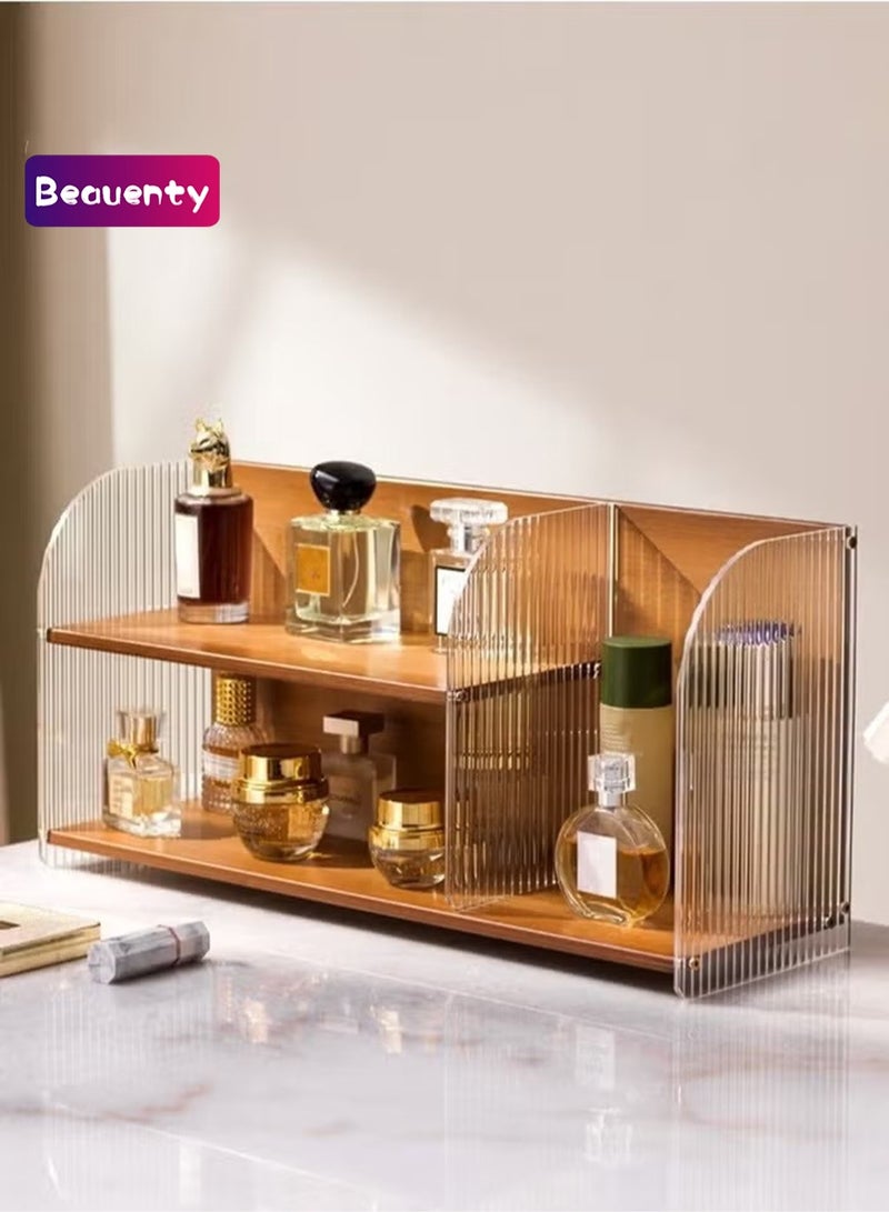 Beauenty Nordic Modern Style Multifunctional Acrylic Dressing Table Desktop Tabletop Storage Rack Skin Care Products Cosmetics Perfume Organizer Rack - Image 1
