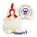 warmies Microwavable Weighted Stuffed Animals Chicken Heated Stuffed Animal Plushie for Warmth Comfort Cute Soft Plush Toys for Adults Children Boys Girls Babies Toddlers - Image 3