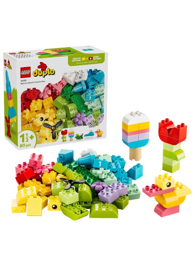 LEGO DUPLO Classic Colourful Creative Box Building Toy 10479 (Age 1½+, 80 Pieces) - Image 1