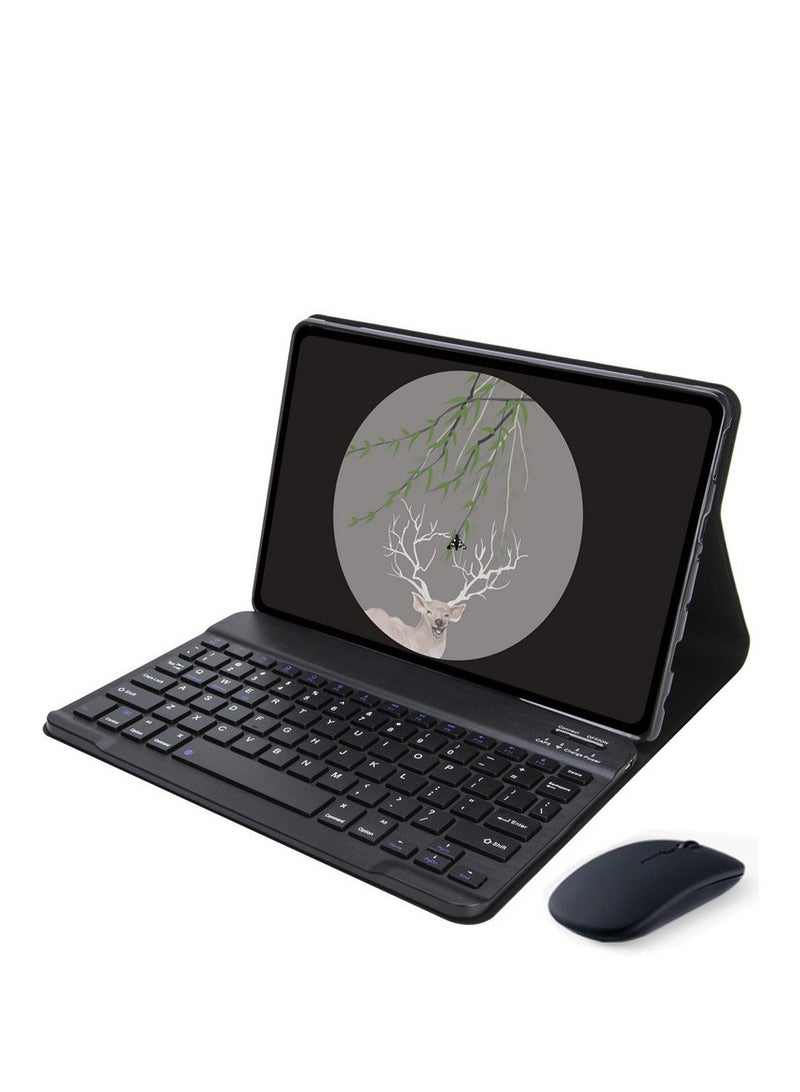 Keyboard Case for Lenovo Pad Pro 2022 11.2 Inches with Detachable Wireless Bluetooth Keyboard + Charging Mouse, Smart PU Leather Magnetic Case - Image 1