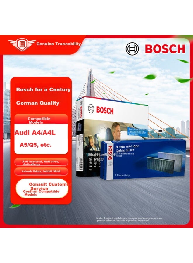 Bosch Built-in Multi-effect + External Single-effect Air Conditioning Filter Set Compatible With Audi A4/a4l/a5/q5/s5 And Others - Image 1