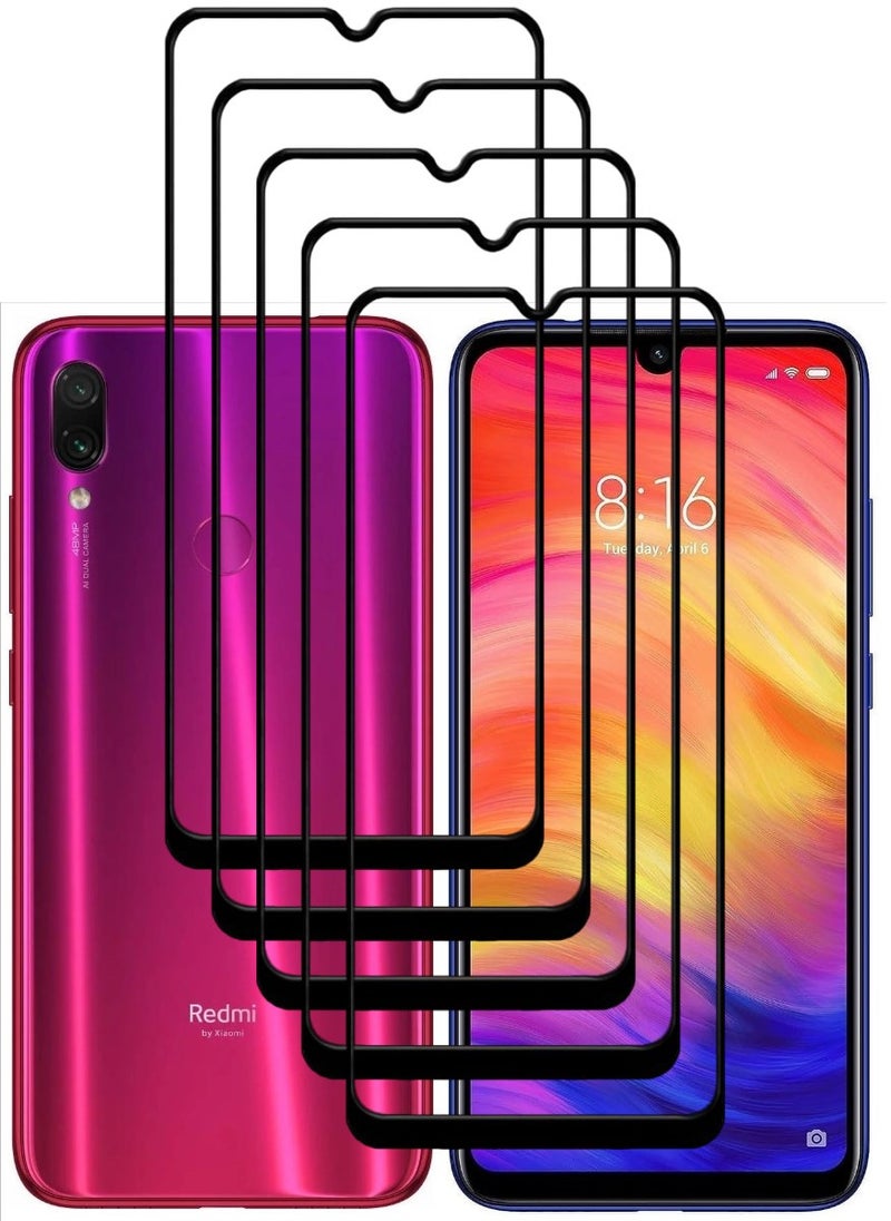 ACLIX 5 Pieces Antistatic ESD Dustproof Premium Quality High Definition Tempered Glass Screen Protector Designed For Xiaomi Redmi Note 7 - Image 1