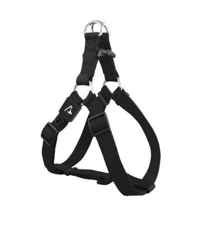 dog Harness medium Nylon black  (53-77x2cm)