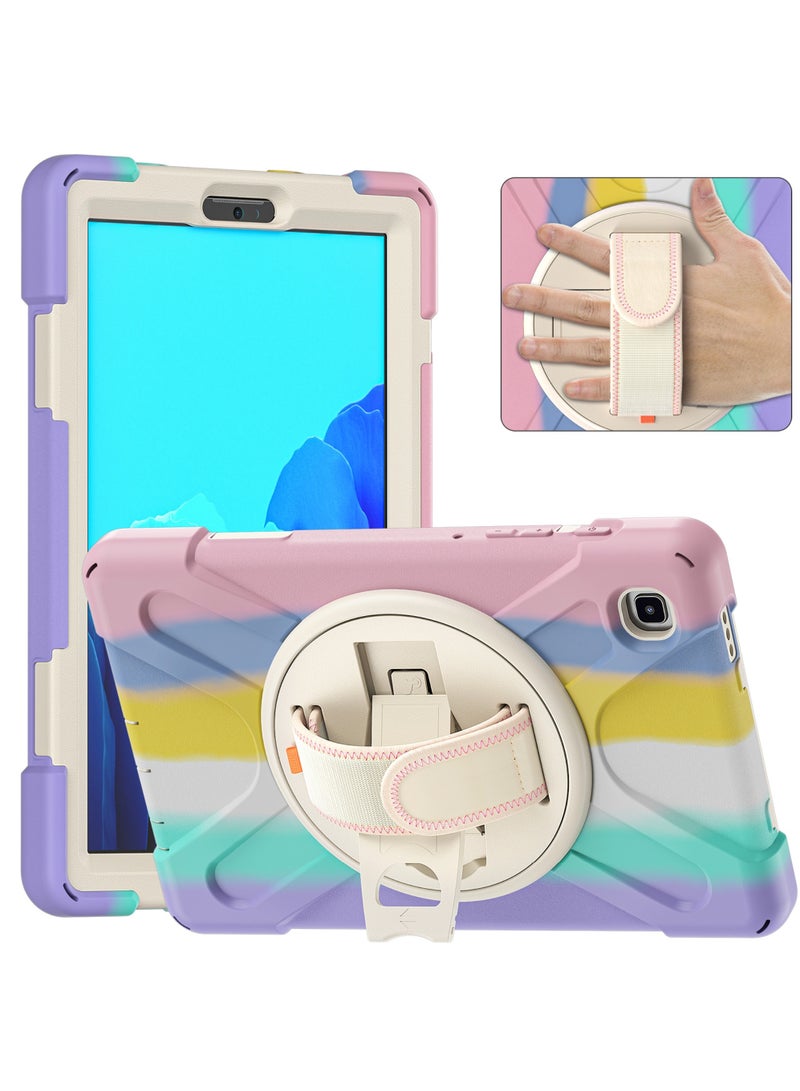 Rock Pow Case For Samsung Galaxy Tab S6 Lite 10.4 Inch Case 2024/2022/2020 (SM-P620/P610/P613/P615/P619) Silicone Case with 360 Rotating Kickstand Handle Grip S Pen Holder Cover for S6 Lite 10.4 inch - Image 1