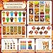 BenLouis Fall Party Favors for Kids Thanksgiving Day Classroom Gifts Prize Coloring Books Set Bulk for Students Kids Autumn Pumpkin Harvest Pinata Filler Goodie Bag Stuffers Craft12Set Thanksgiving - Image 4