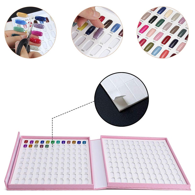Noverlife 780PCS Nail Art False Tips Double-Sided Sponge Glue Adhesive Tape, Pre-Cut Self-Adhesive Foam Strips Fixing Sticker for Nail Design Gel Polish Color Display Card Book - Image 3