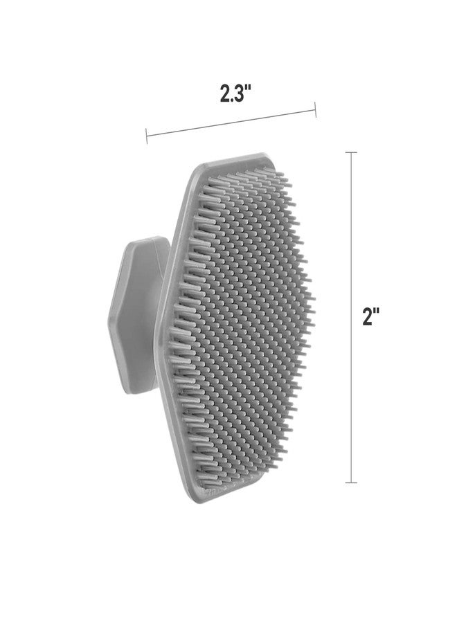 CETLO Soft Silicone Face Scrubber for Gentle Exfoliation & Deep Cleansing | Facial Massage Pad for Removing Dead Skin | Daily Face Cleaning Tool (Grey) - Image 2