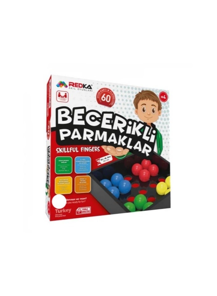 redka The Skilled Fingers Game is An Innovative Educational Ggame Aimed At Organizing Single-Colored Balls For The Nursery Stage, Aged 4 Years, Suitable For Boys And Girls - Image 1