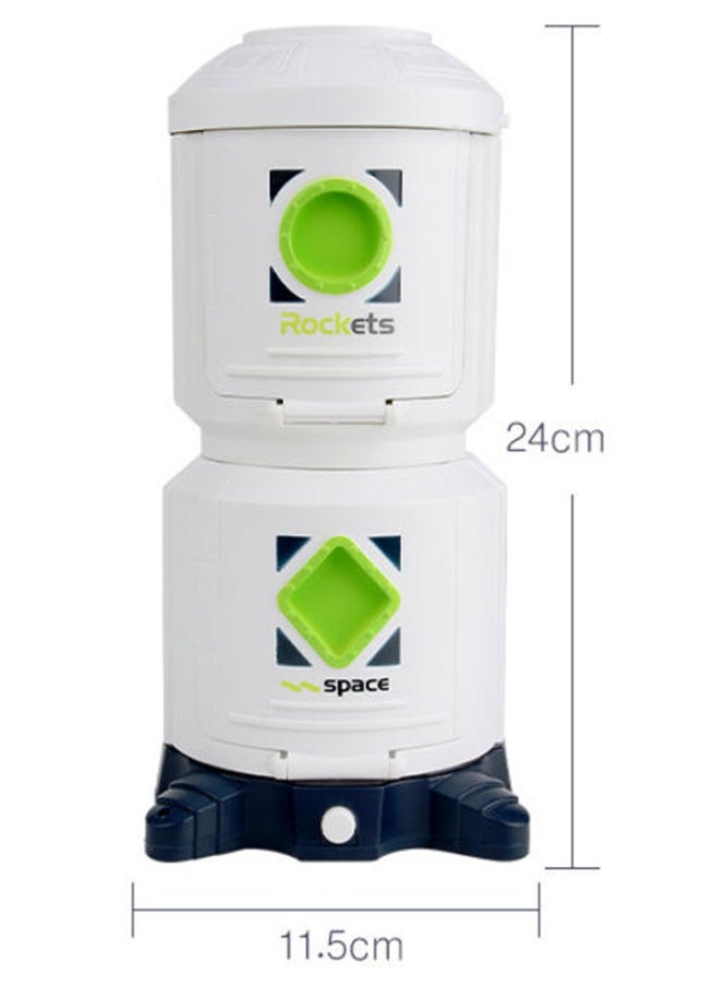 Interstellar Space Toys, Double Layer Space Station Toy, Rocket Space Station Model,DIY Assembly Set,Interactive Toys for Children and Parents,Science Gift for Kids - Image 2