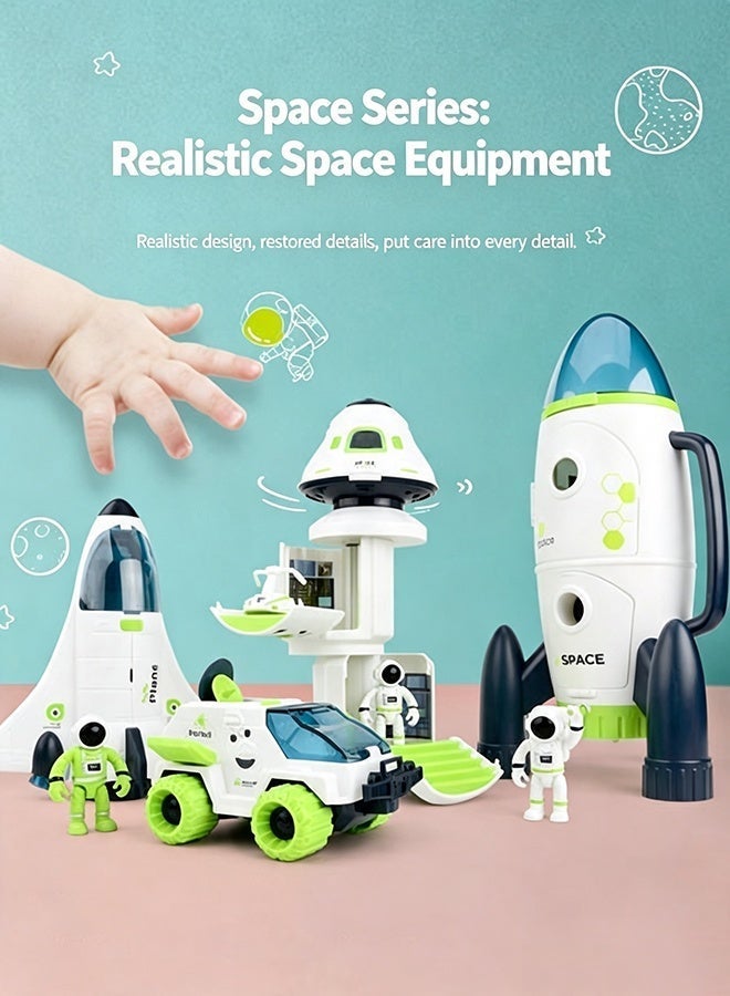 Interstellar Space Toys, Double Layer Space Station Toy, Rocket Space Station Model,DIY Assembly Set,Interactive Toys for Children and Parents,Science Gift for Kids - Image 5