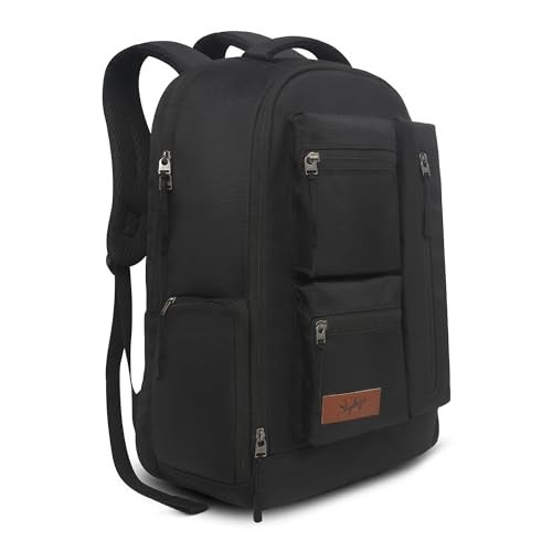Skybags سايجباجز 25 لتر نيكسوس 6 حقيبة ظهر لابتوب بأقسام (E) أسود - Image 2