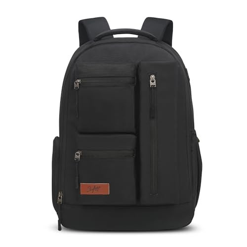 Skybags سايجباجز 25 لتر نيكسوس 6 حقيبة ظهر لابتوب بأقسام (E) أسود - Image 1