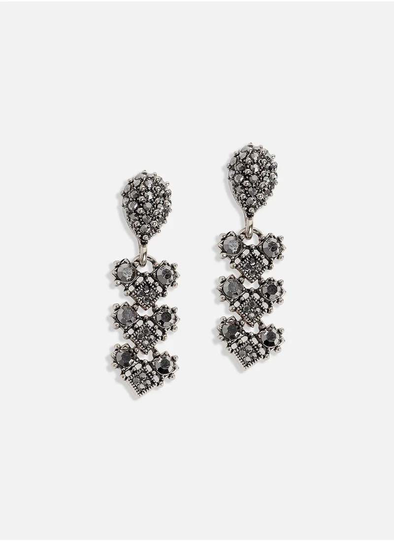 SOHI Crystal Daisy Jewellery Set