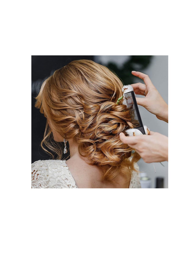 hair comb tail comb combs for women rat tail hair comb parting comb pin tail combs rat tail comb pintail comb-black-1pc - Image 2