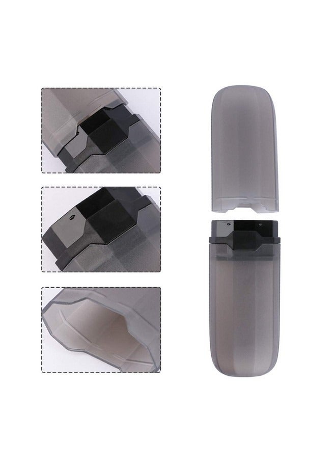 Beauenty Portable Travel Toothbrush Case 2 Packs, Food Grade PP Plastic Toothbrush Storage Holder, Strong Durable Dustproof Toothbrush Holder with Bottom Vent Hole (Black) - Image 5