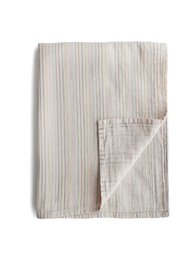 mushie Swaddle Retro Stripes