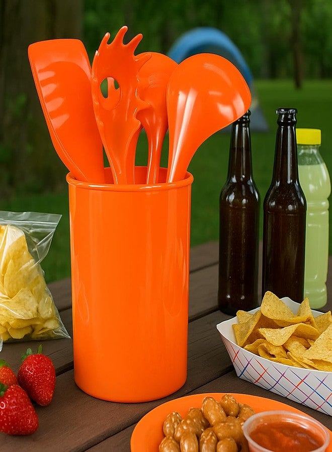 Reston Lloyd Calypso Basics by Reston Lloyd Plastic Utensil Holder, Orange - Image 4