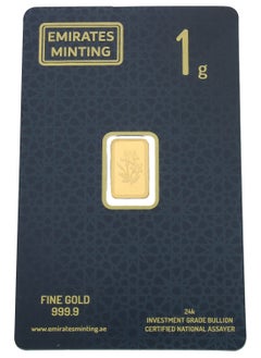 EMIRATES MINTING Emirates Minting 1 Gram Flower Gold Bar 999.9 Purity  - Image 1