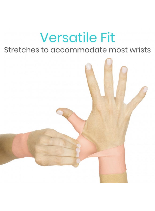 VIVE Vive Gel Thumb Wrist Support (Pair) - Hand Brace Cool Wrap For Arthritis Dequervains Tenosynovitis, Sprained Joint Pain, Left and Right Hand Stabilizer - Soft Comfort Splint For Tendonitis Strain  - Image 4