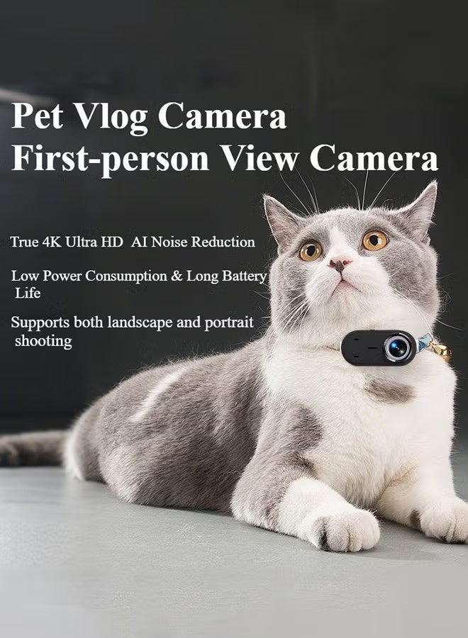 ZONBON 4K Thumb Action Camera, Mini Body Cameras, 64GBBuilt-in Storage, Wearable Pocket Vlogging Camera with Magnetic Lanyard, Small Portable Body Cam Helmet Cam for Work, Cycling, Travel, Pet Walking,6-axis Gyroscopic Image Stabilization + EIS Image Stabilization, 10 Meters waterproof - Image 3