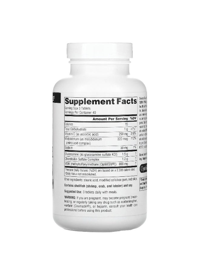 Source Naturals - Source Naturals, Glucosamine Chondroitin Complex With MSM, 120 Tablets - Image 1