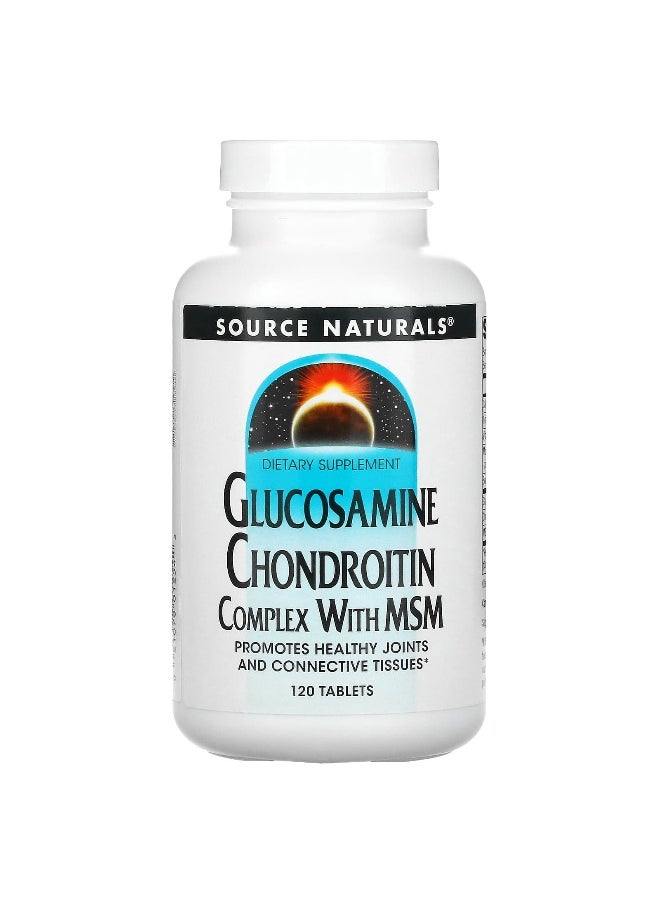 Source Naturals - Source Naturals, Glucosamine Chondroitin Complex With MSM, 120 Tablets - Image 1