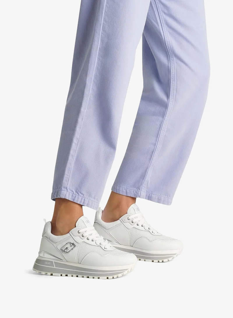 ليو جو سنيكرز جلد وشبكة بمنصة