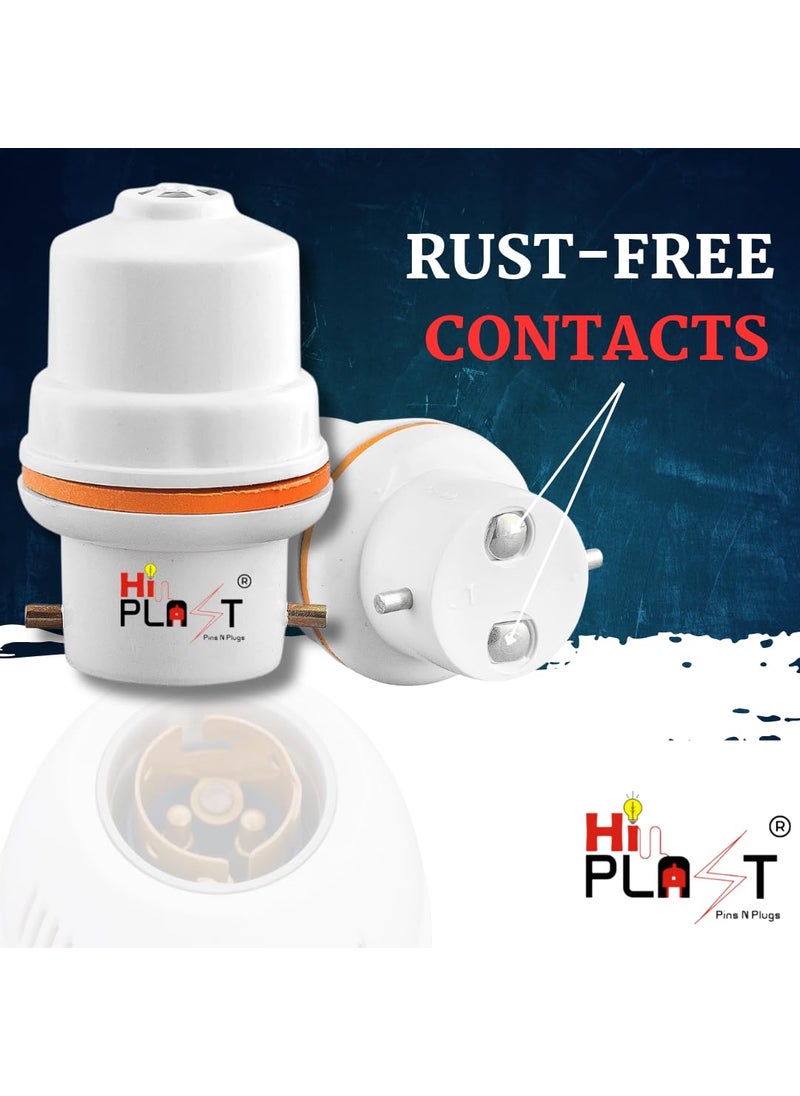 HI PLASST PINS N PLUGS HiPLASST PINS N PLUGS HiPlasst Adaptor Silver Bulb Holder For Electric Fitting For Drawing Power From Any Holders 10  - Image 5
