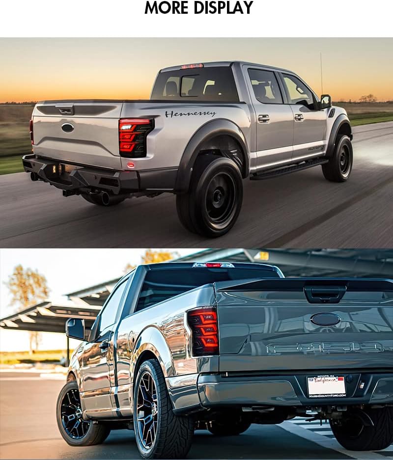 T T-ABC LED Tail Lights for Ford F150 F-150 2015-2020 with Start Animation Rear Taillight Assembly - Image 4
